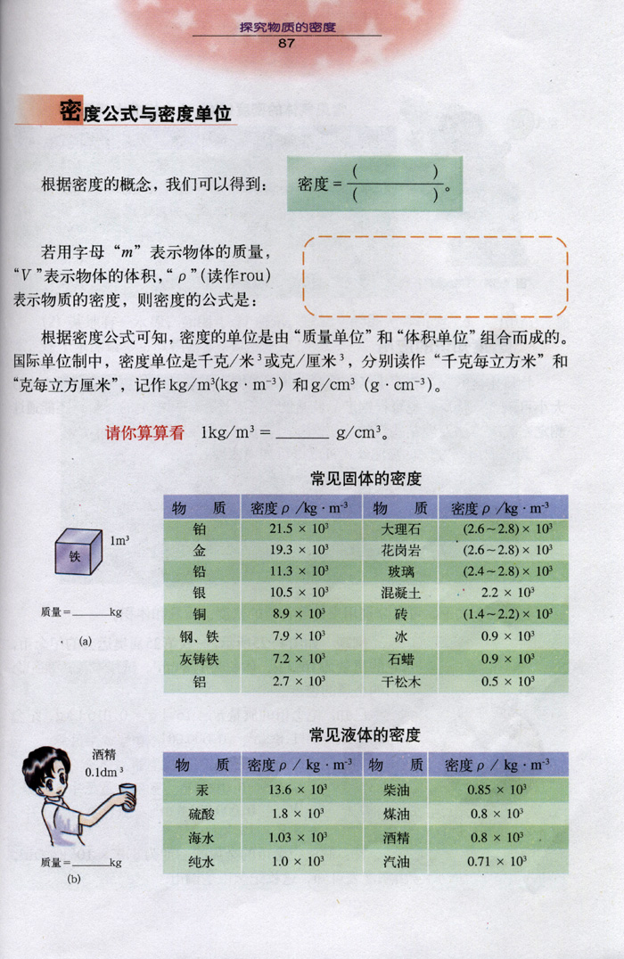 4.3 探究物质的密度3