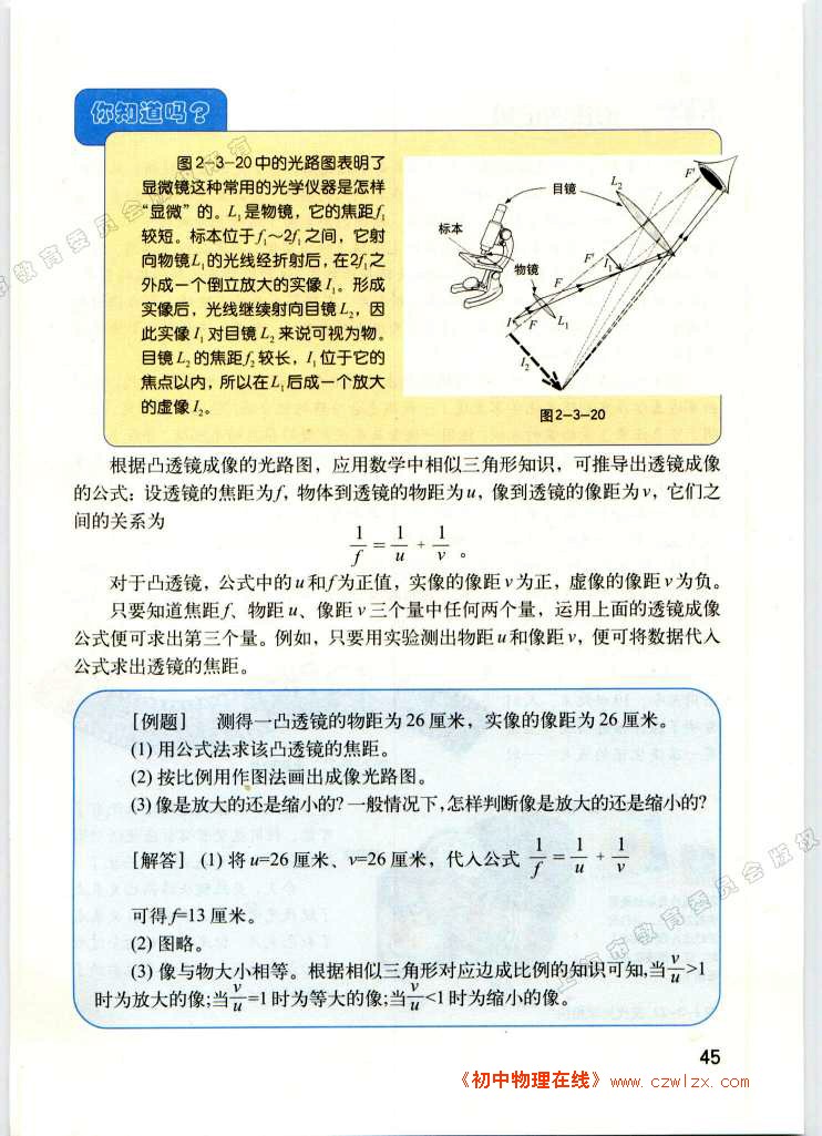 透镜成像7