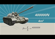 物理大师：【压强】自由窜梭于战场的坦克（教学视频素材）
