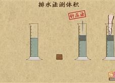 “乐乐课堂”初中物理教学视频素材：《质量和密度》16排液法测体积