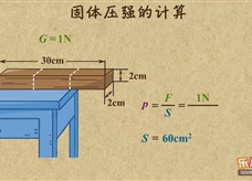 “乐乐课堂”初中物理教学视频素材：《压强》05固体压强计算--知二求一