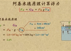 “乐乐课堂”初中物理教学视频素材：《浮力》06阿基米德原理的简单计算